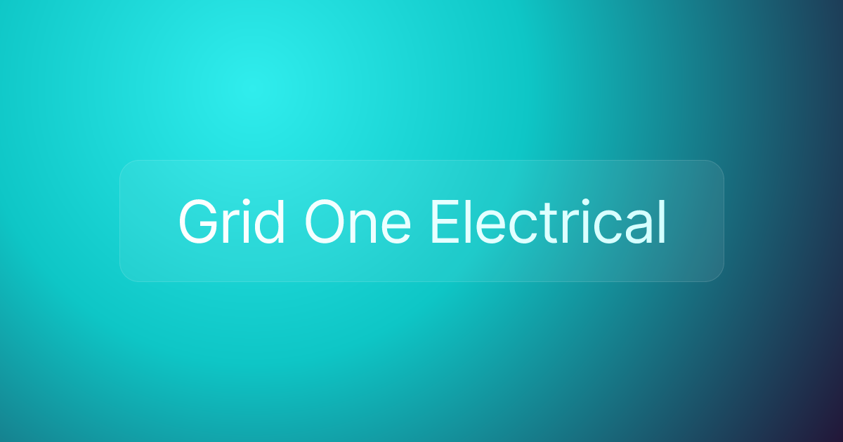 Grid One Electrical