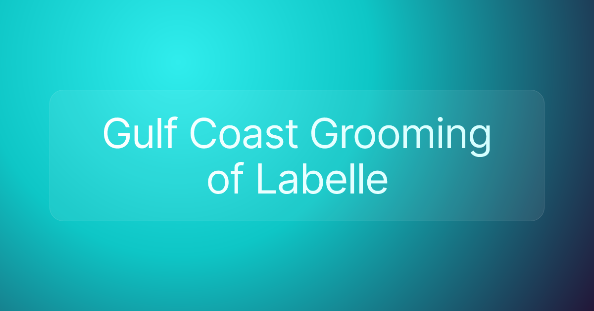 Gulf Coast Grooming of Labelle