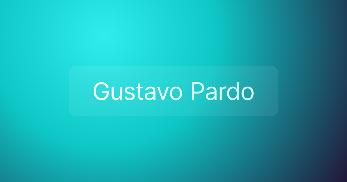 Gustavo Pardo