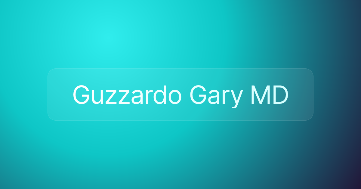 Guzzardo Gary MD