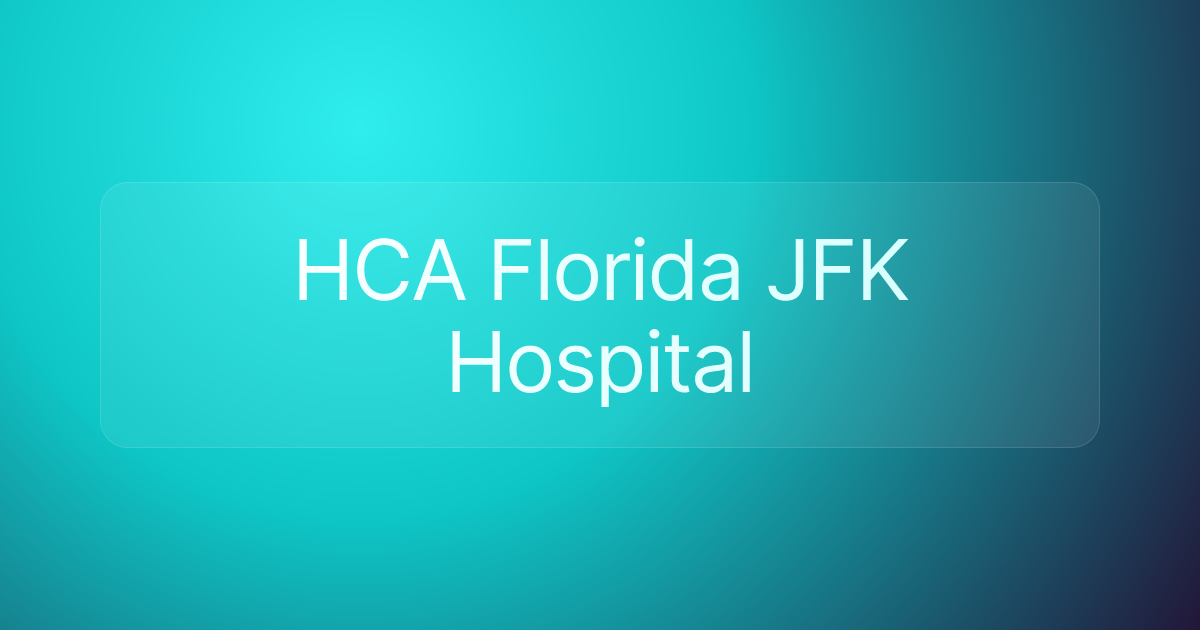 HCA Florida JFK Hospital
