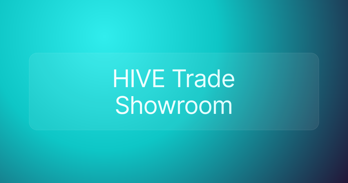 HIVE Trade Showroom