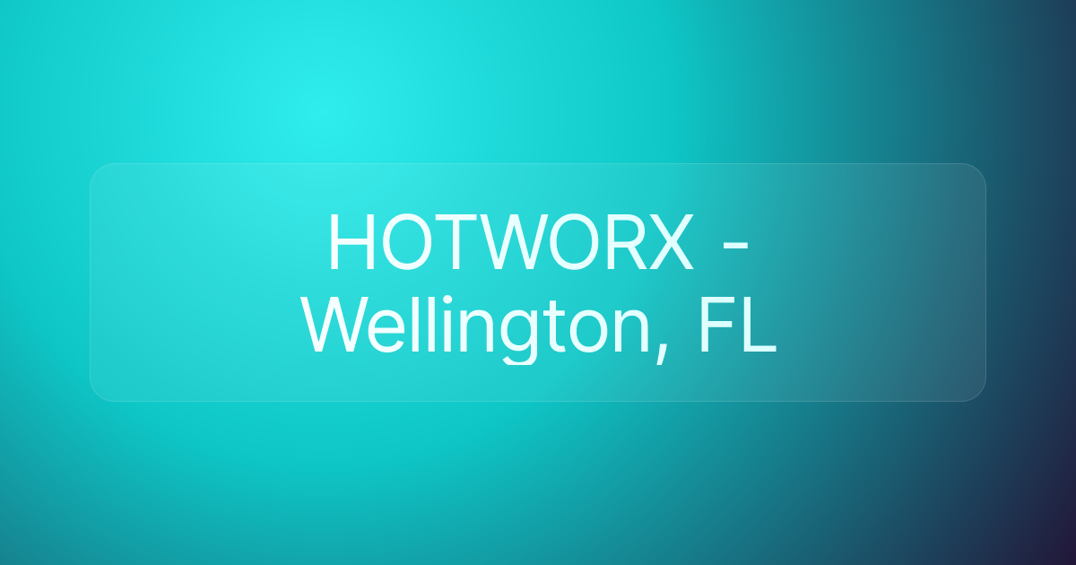 HOTWORX - Wellington, FL