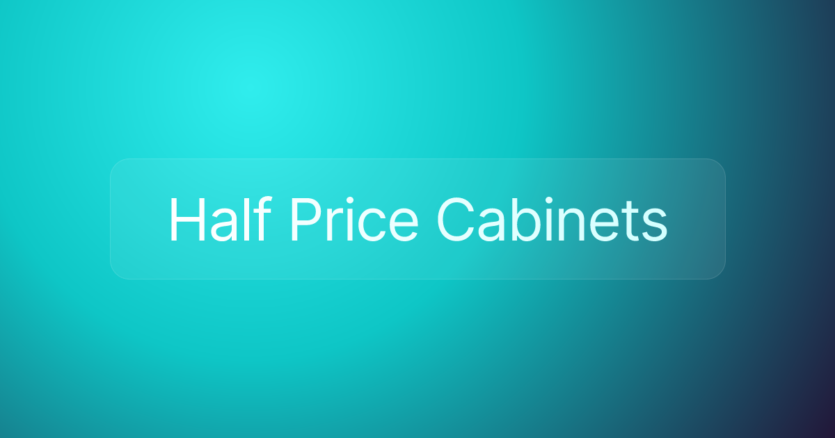 Half Price Cabinets