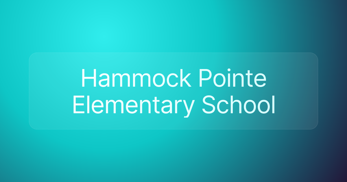 Hammock Pointe Elementary School