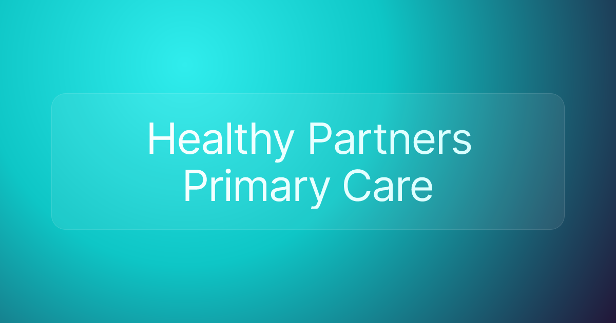 Healthy Partners Primary Care