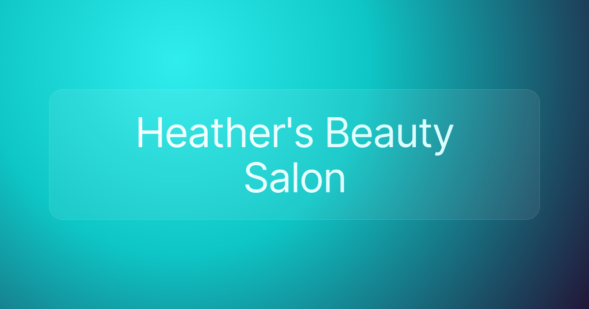 Heather's Beauty Salon
