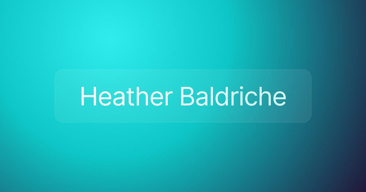 Heather Baldriche