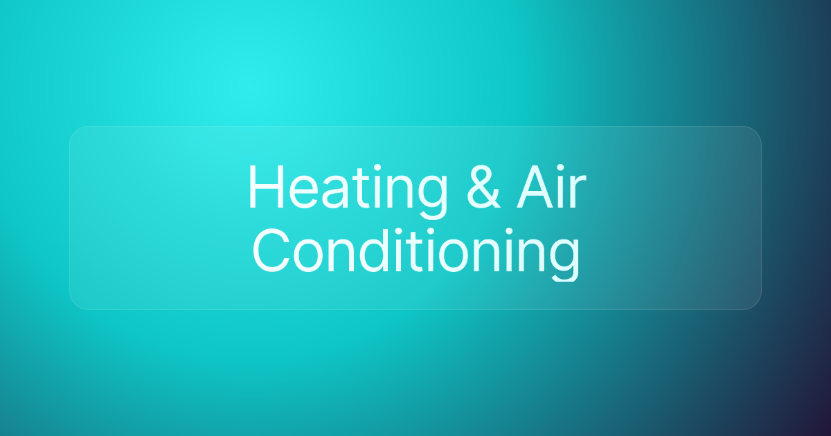 Heating & Air Conditioning