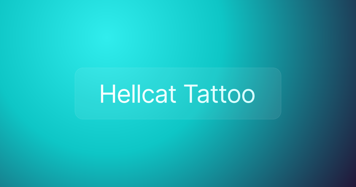 Hellcat Tattoo