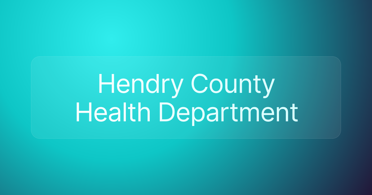 Hendry County Health Department