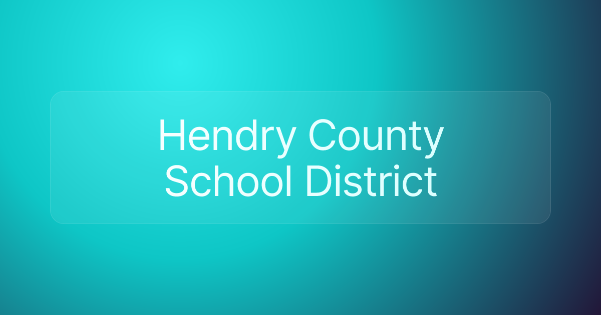 Hendry County School District