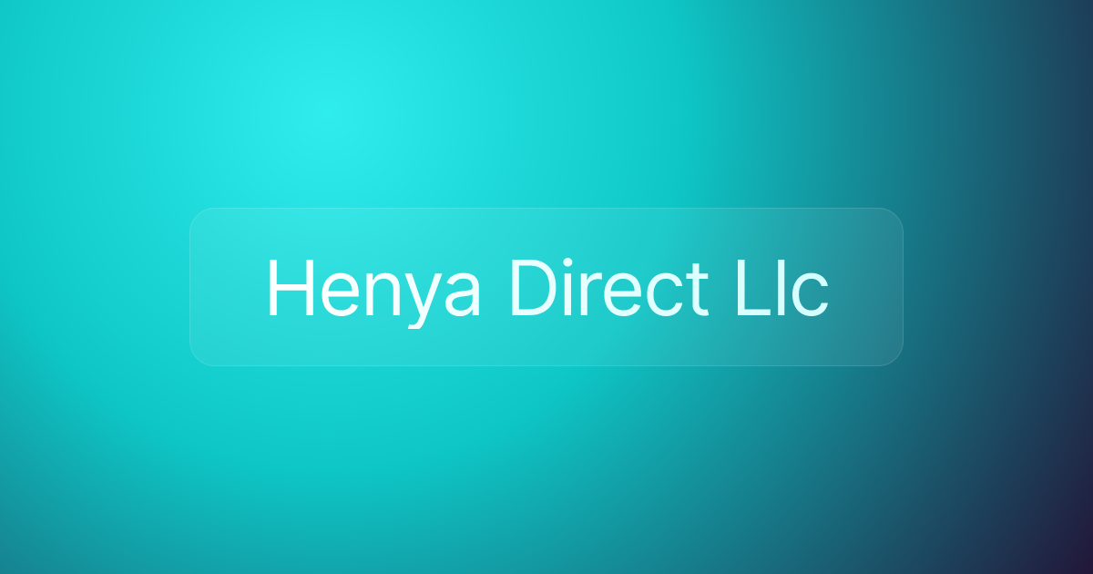Henya Direct Llc