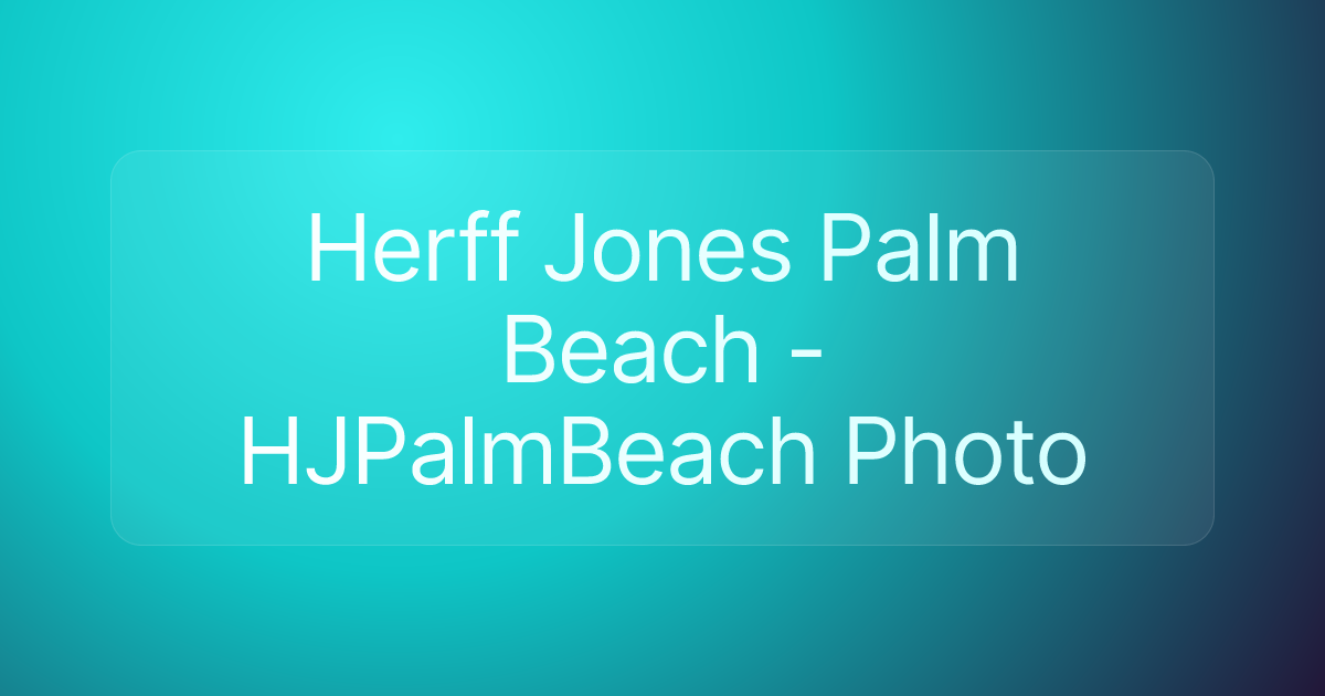 Herff Jones Palm Beach - HJPalmBeach Photo