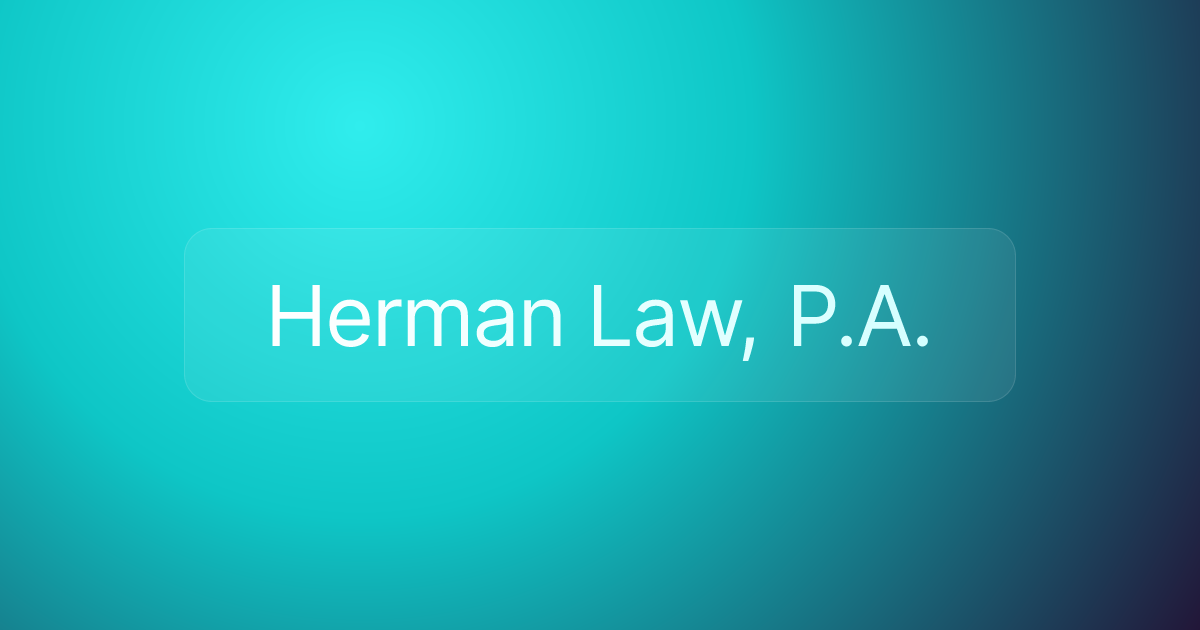 Herman Law, P.A.