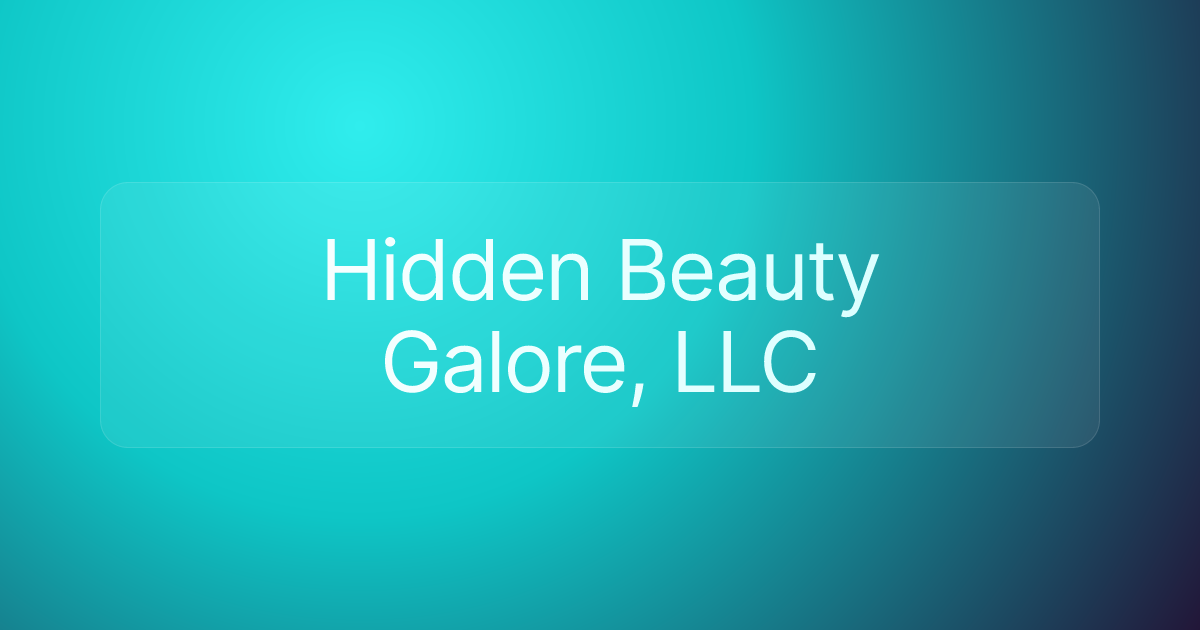 Hidden Beauty Galore, LLC