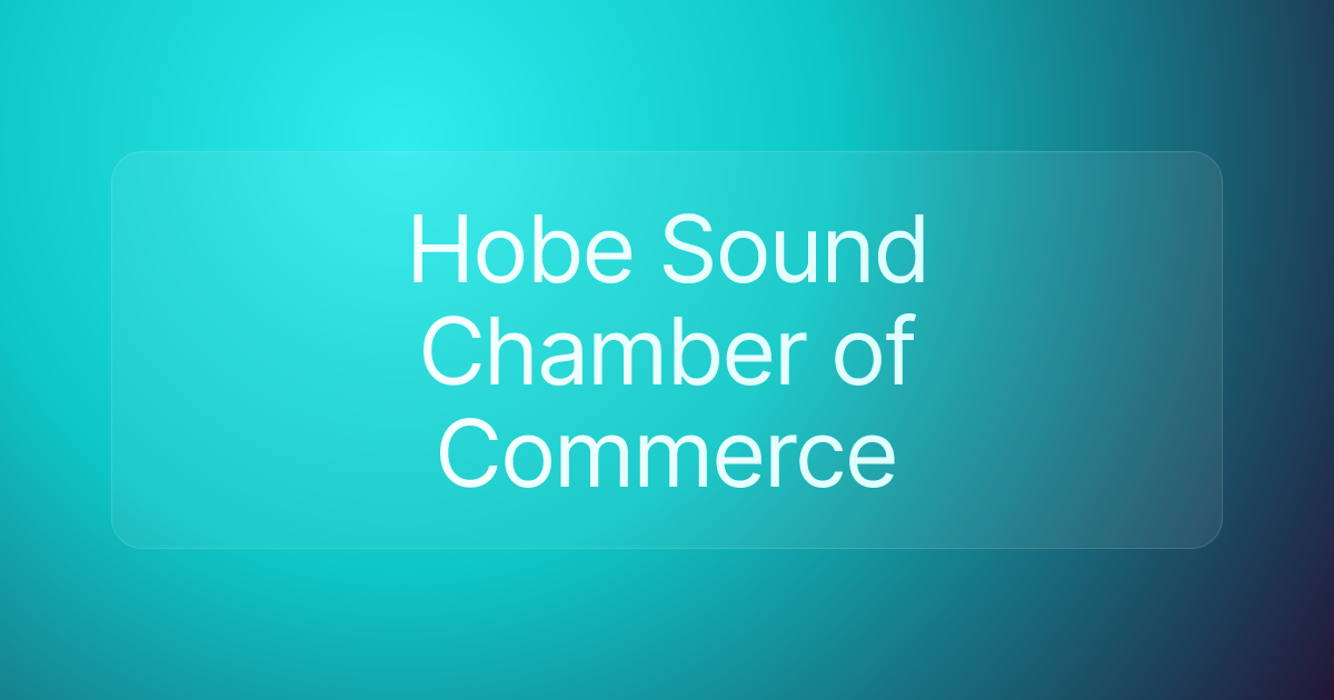 Hobe Sound Chamber of Commerce