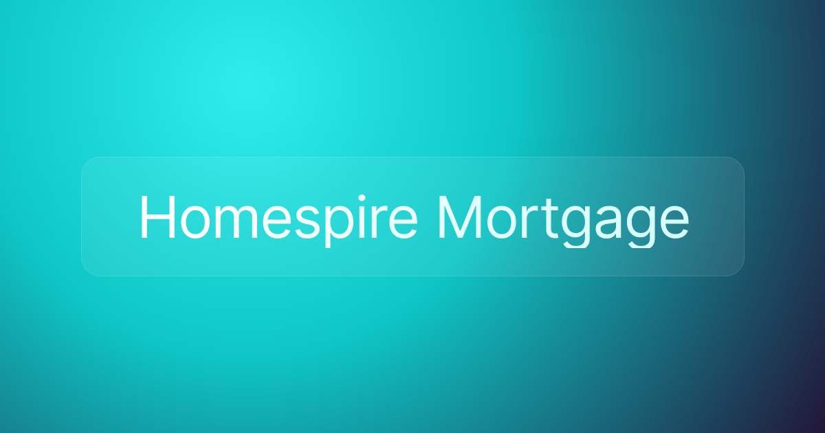 Homespire Mortgage