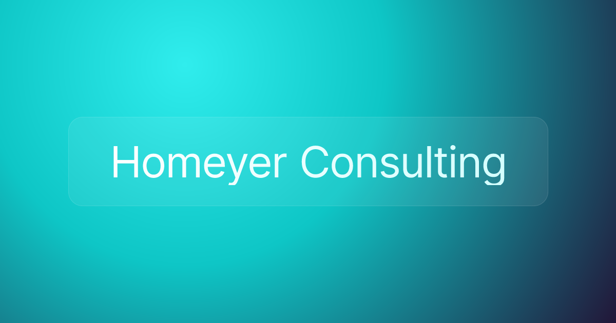 Homeyer Consulting