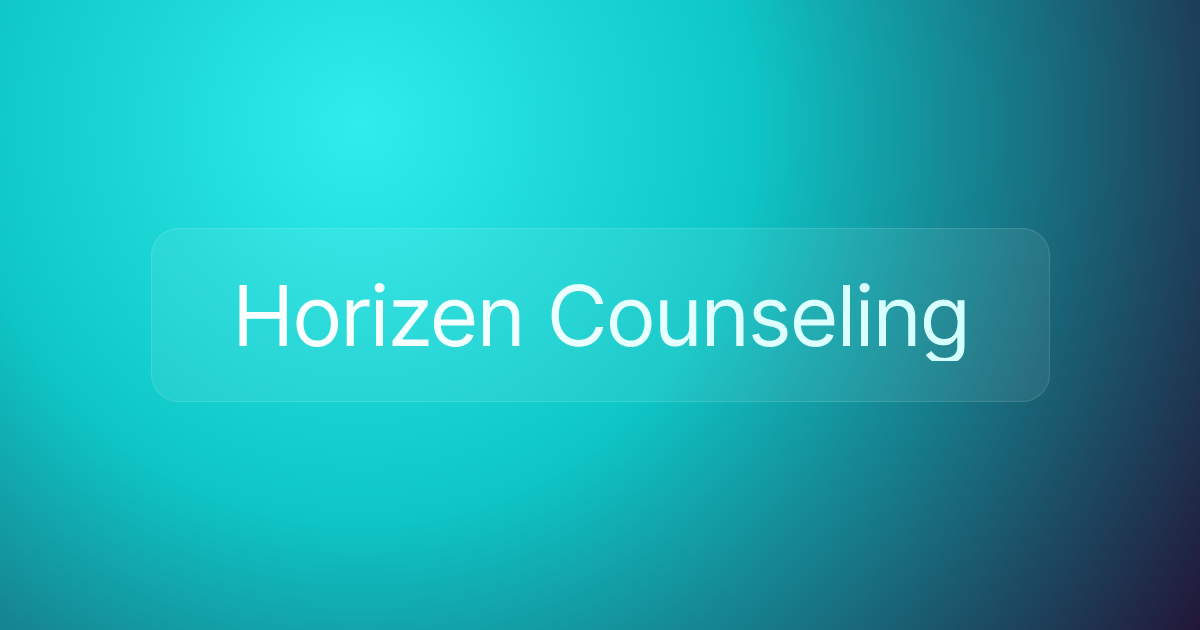 Horizen Counseling
