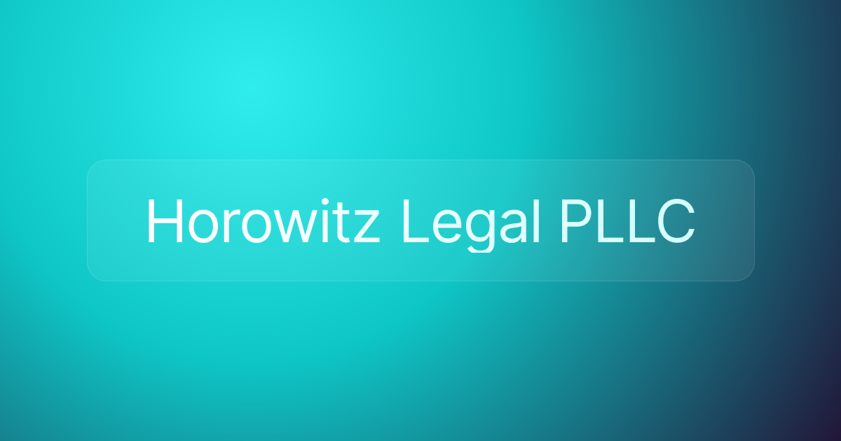 Horowitz Legal PLLC