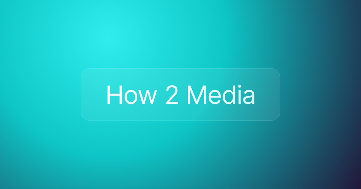 How 2 Media