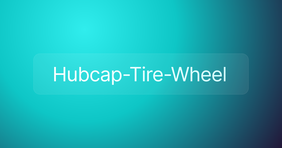 Hubcap-Tire-Wheel