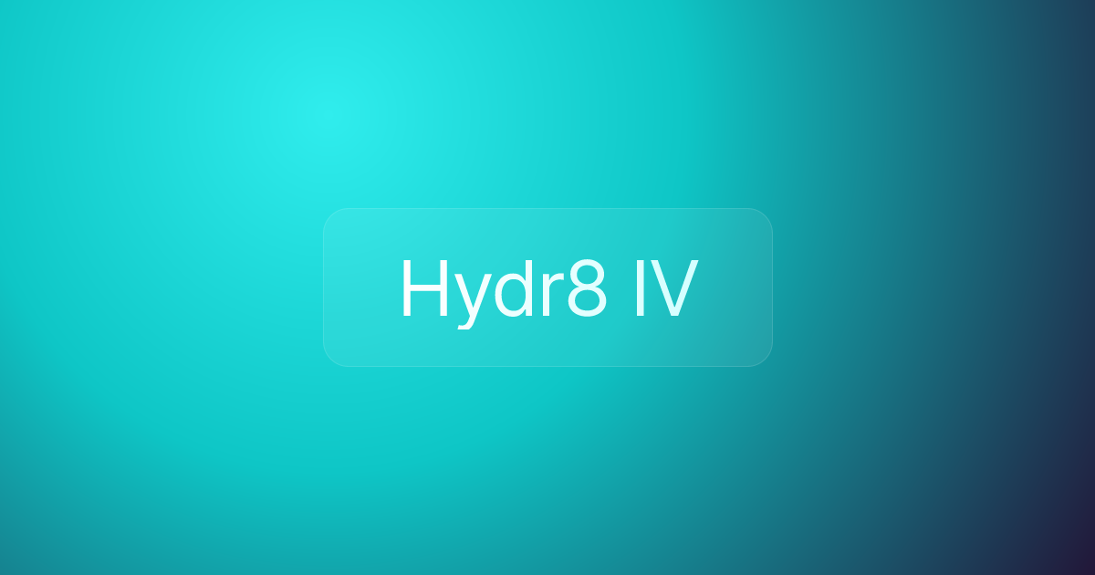 Hydr8 IV