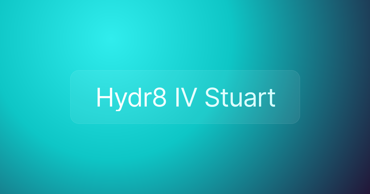 Hydr8 IV Stuart