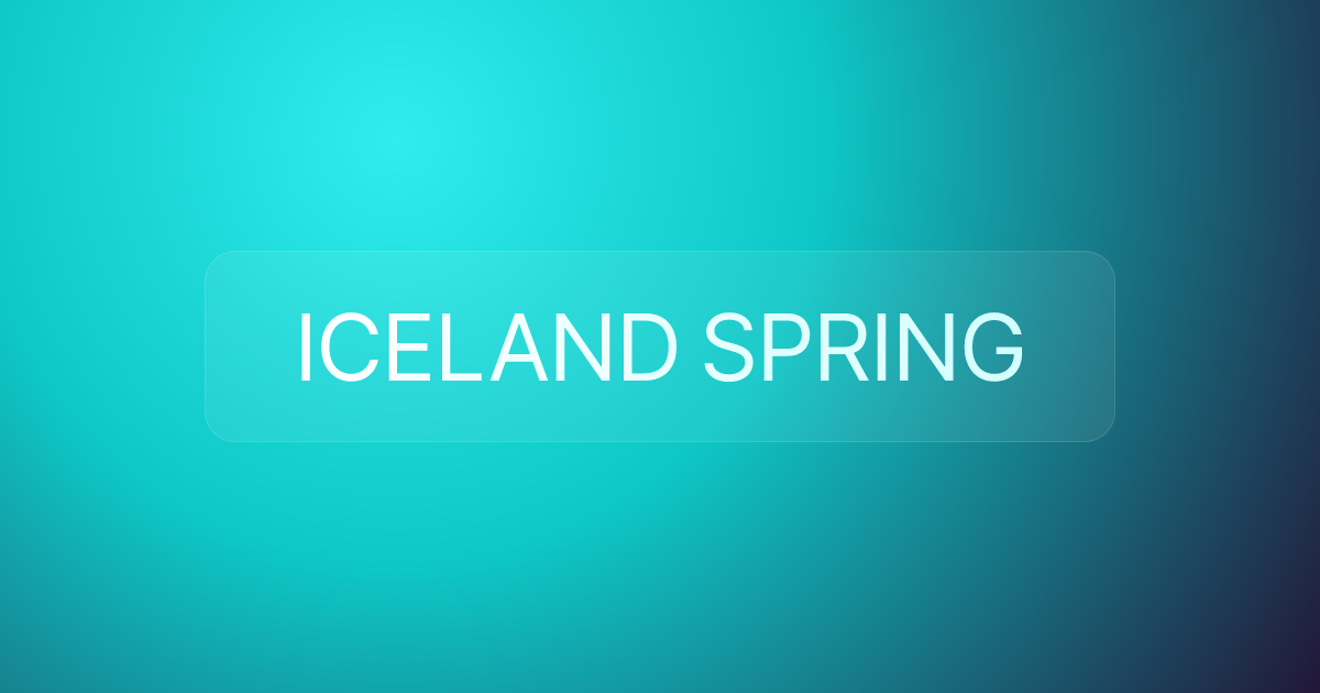 ICELAND SPRING