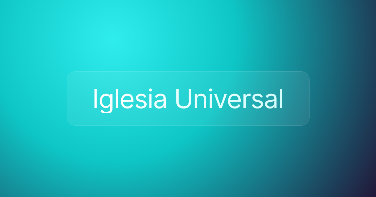 Iglesia Universal