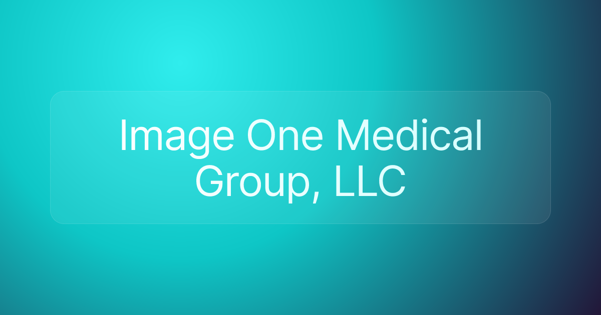 Image One Medical Group, LLC