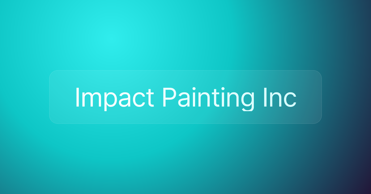 Impact Painting Inc