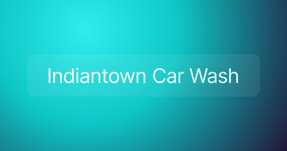 Indiantown Car Wash