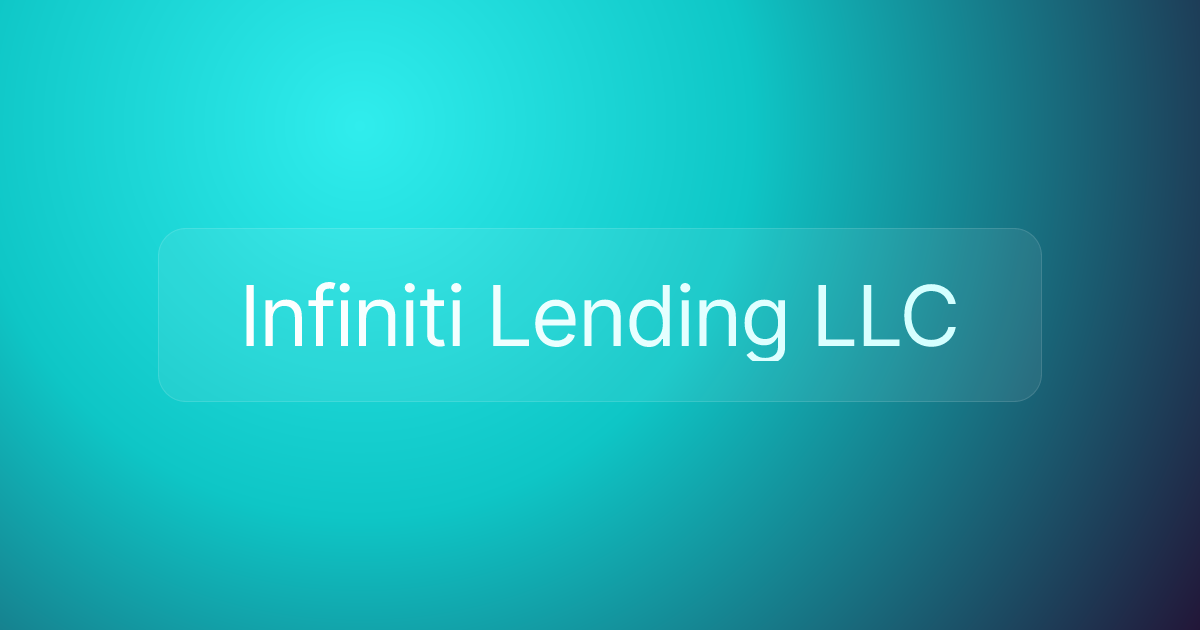 Infiniti Lending LLC