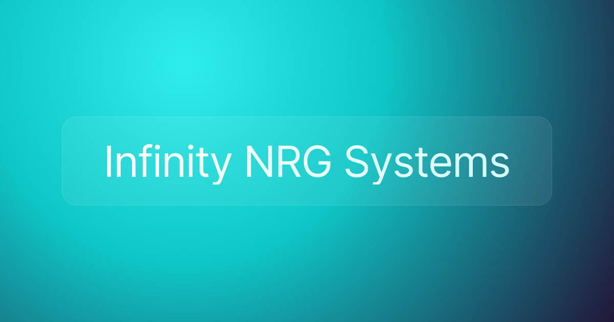 Infinity NRG Systems