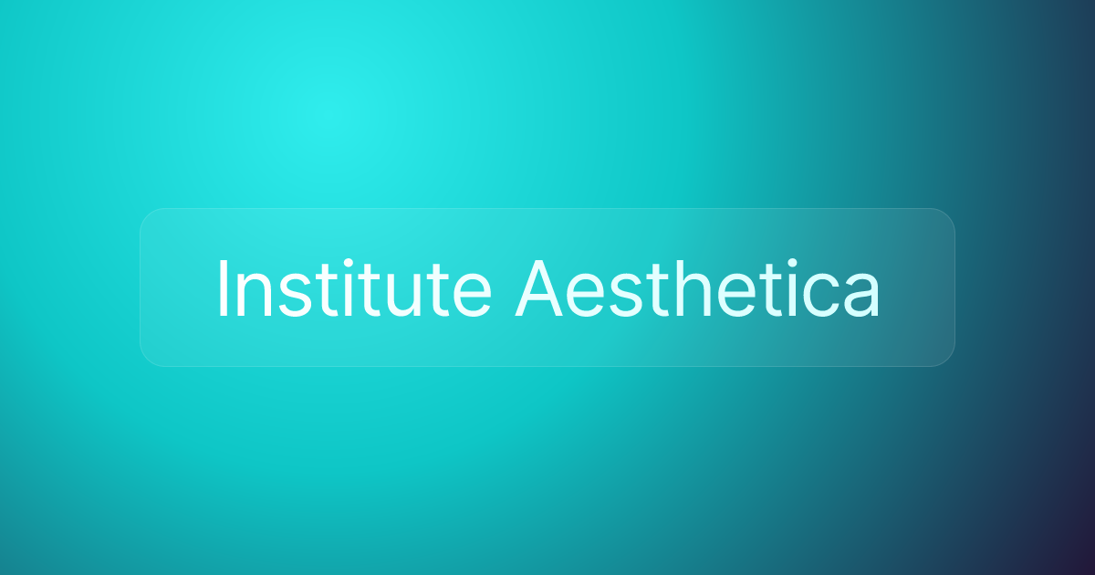 Institute Aesthetica