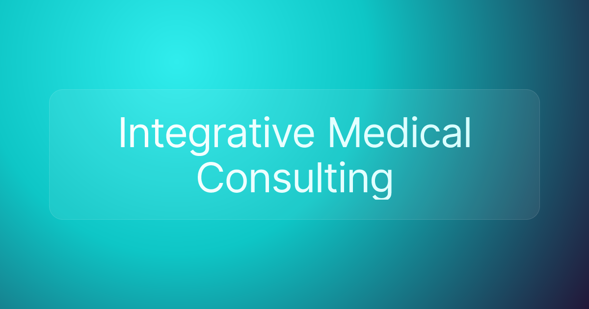 Integrative Medical Consulting