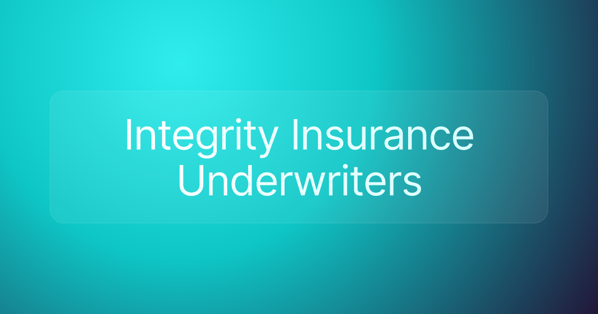 Integrity Insurance Underwriters