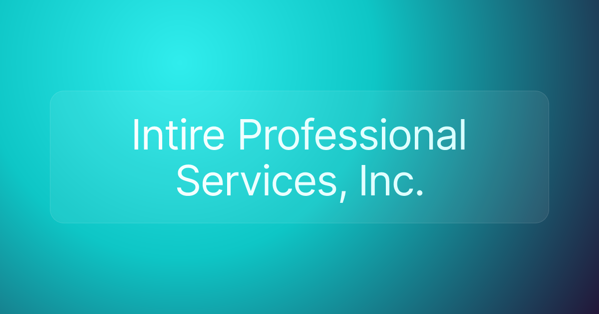 Intire Professional Services, Inc.