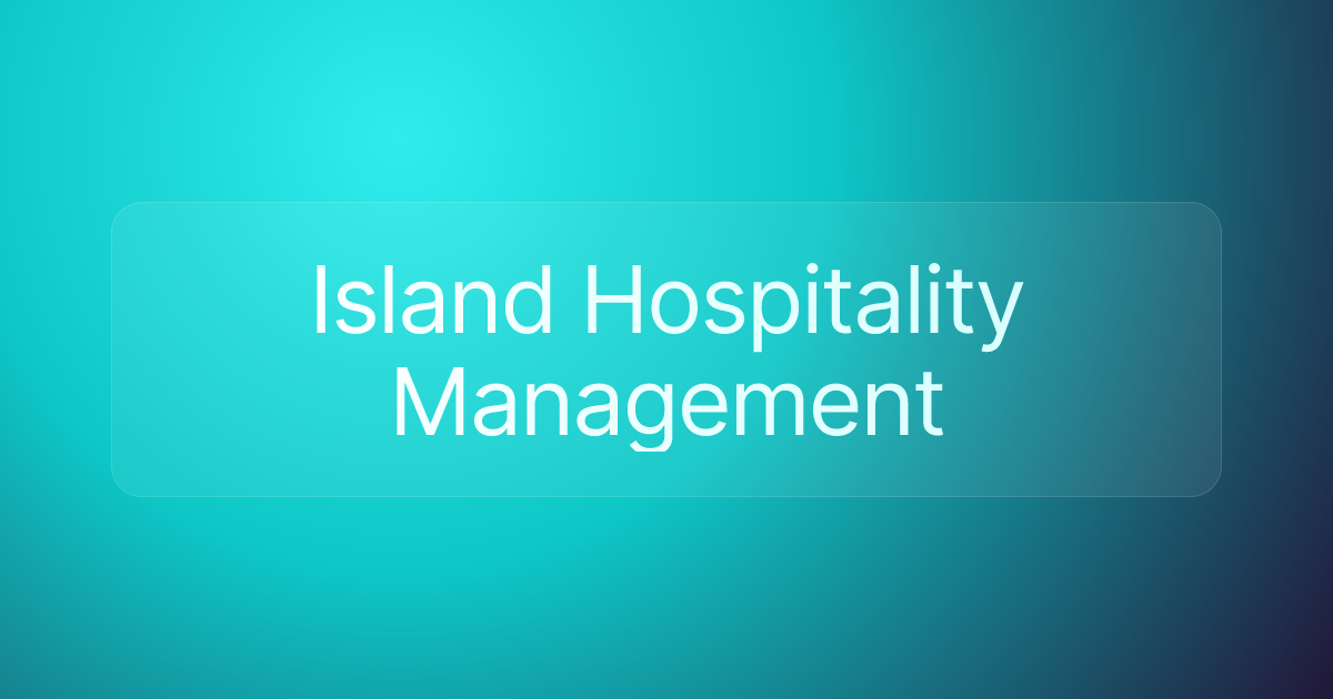 Island Hospitality Management