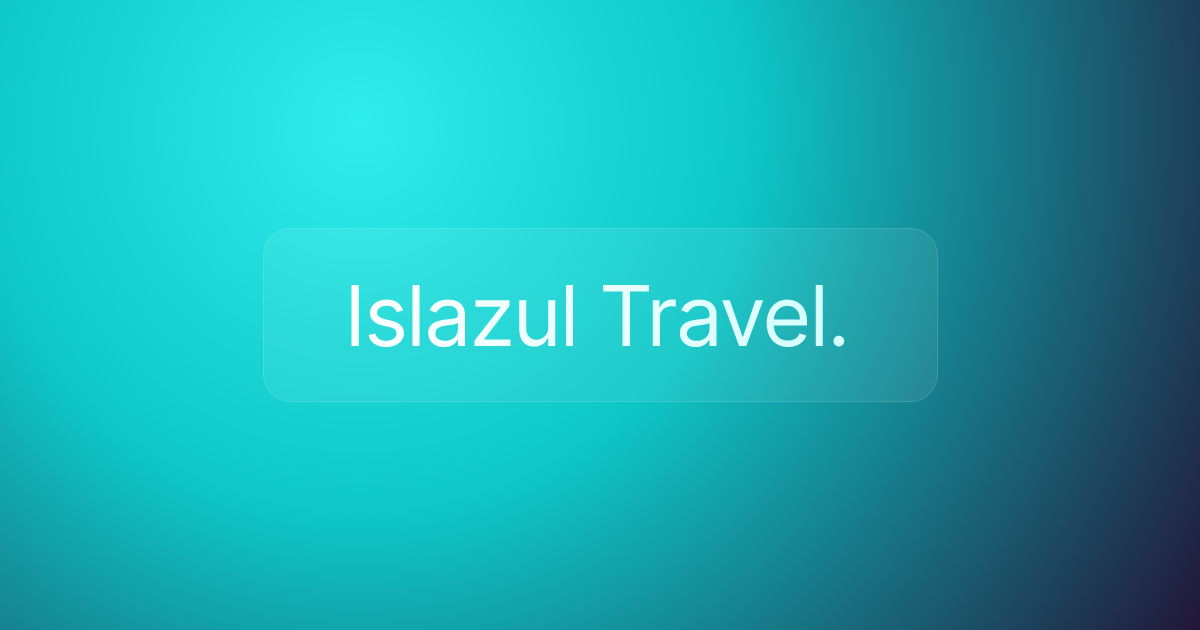 Islazul Travel.