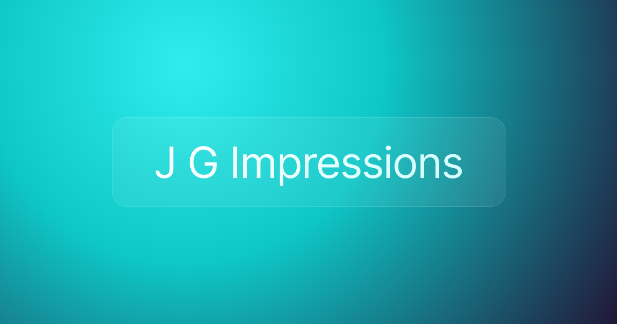 J G Impressions