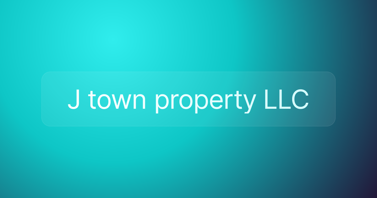 J town property LLC