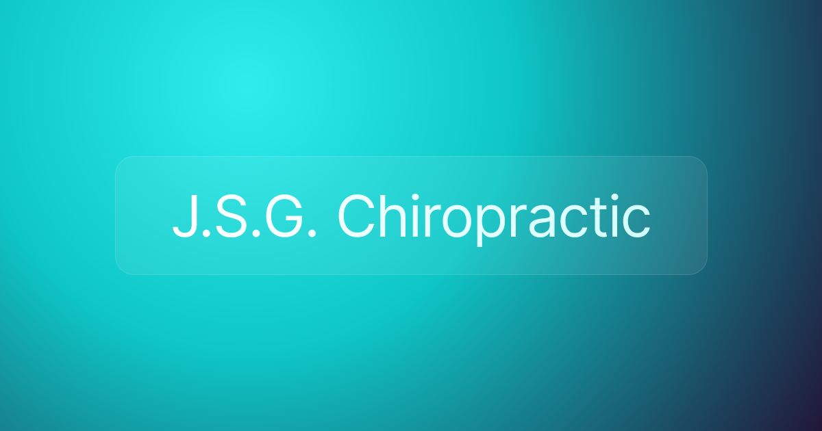J.S.G. Chiropractic