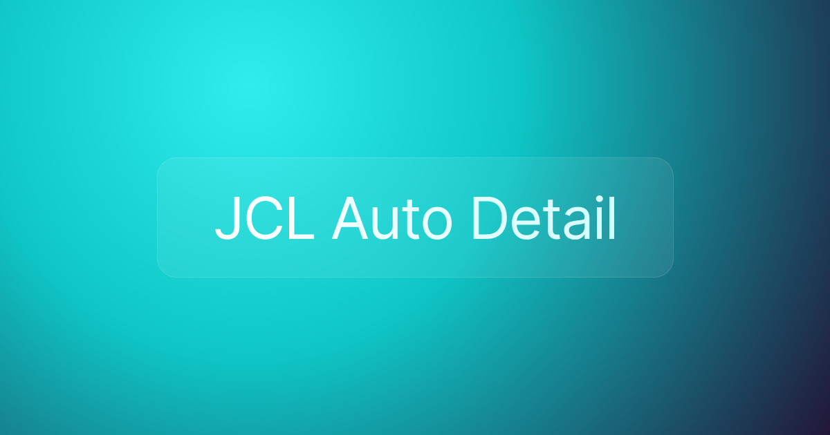 JCL Auto Detail