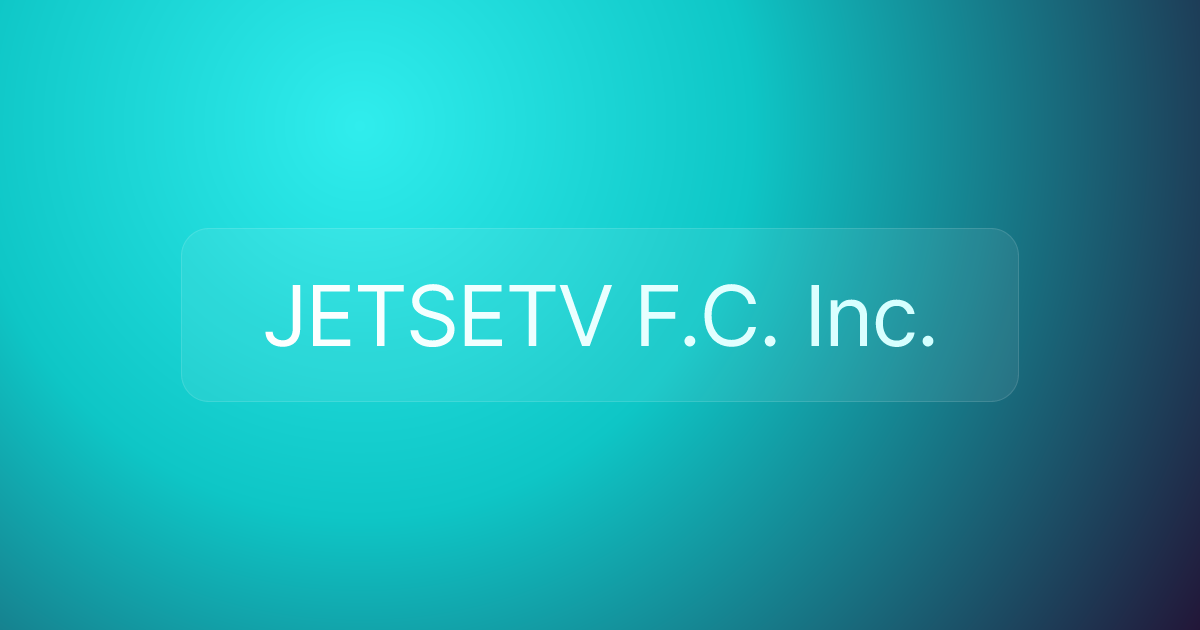 JETSETV F.C. Inc.