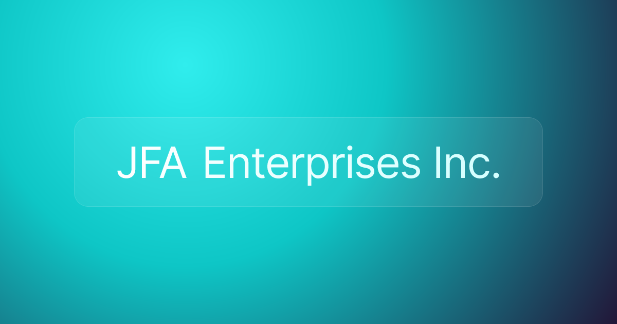 JFA Enterprises Inc.