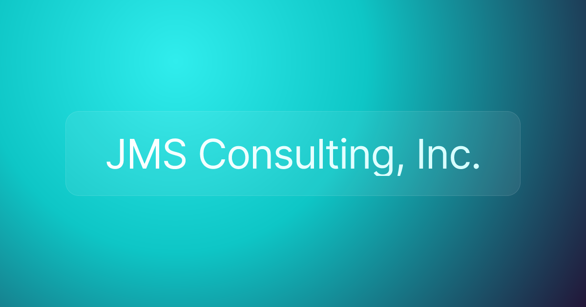 JMS Consulting, Inc.