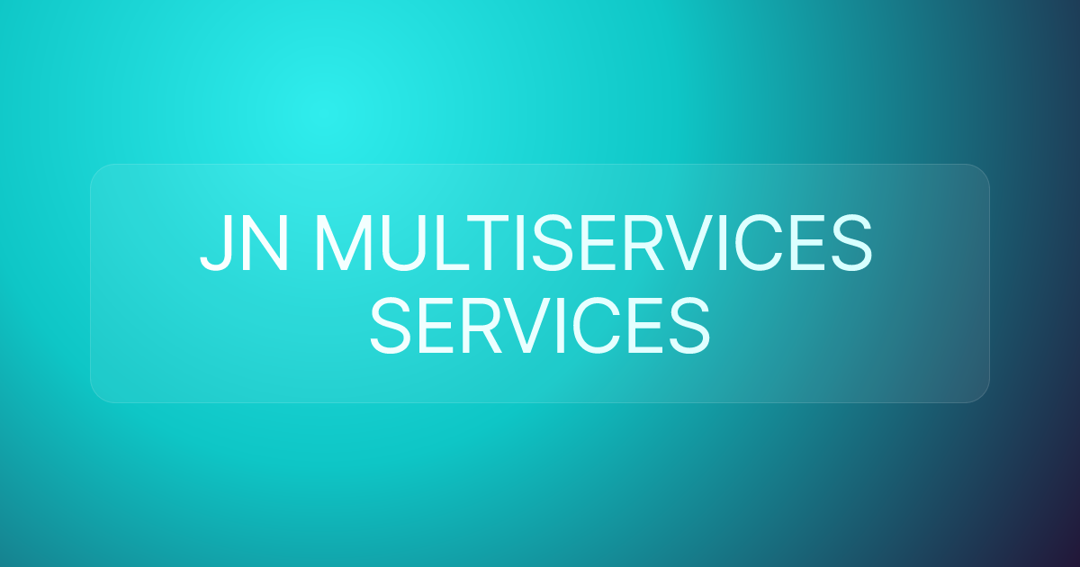JN MULTISERVICES SERVICES